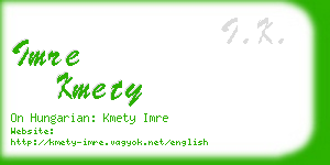 imre kmety business card